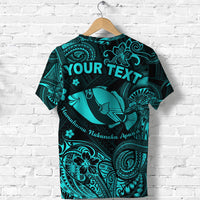 Custom Hawaii State Fish Humuhumu Nukunuku Apuaa Polynesian T Shirt Unique Style Turquoise LT8 - Wonder Print Shop