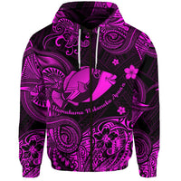 Custom Hawaii State Fish Humuhumu Nukunuku Apuaa Polynesian Zip Hoodie Unique Style Pink LT8 - Wonder Print Shop