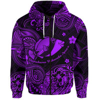 Custom Hawaii State Fish Humuhumu Nukunuku Apuaa Polynesian Zip Hoodie Unique Style Purple LT8 - Wonder Print Shop