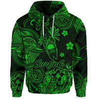 Custom Hawaii Surfing Polynesian Hoodie Unique Style Green LT8 - Wonder Print Shop