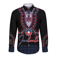 Juneteenth Dashiki Personalised Long Sleeves Button Shirt Freedom United - Wonder Print Shop