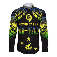 Vanuatu Proud To Be A Ni-Van - Polynesian Pattern Long Sleeves Button Shirt - Malampa Province - Wonder Print Shop