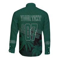 Personalised Hawaii Rainbow Warriors Long Sleeves Button Shirt Laau Pama - Wonder Print Shop