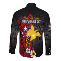 Papua New Guinea Independence Long Sleeves Button Shirt PNG Kumuls - Tribal Crocodile - Wonder Print Shop