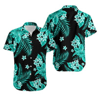 Hawaii Summer Colorful Matching Hawaiian Shirt And Dress Turquesa LT6 - Wonder Print Shop