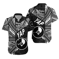 FSM Yap Hawaiian Shirt Happy Independence Day Original Vibes - Black LT8 - Wonder Print Shop