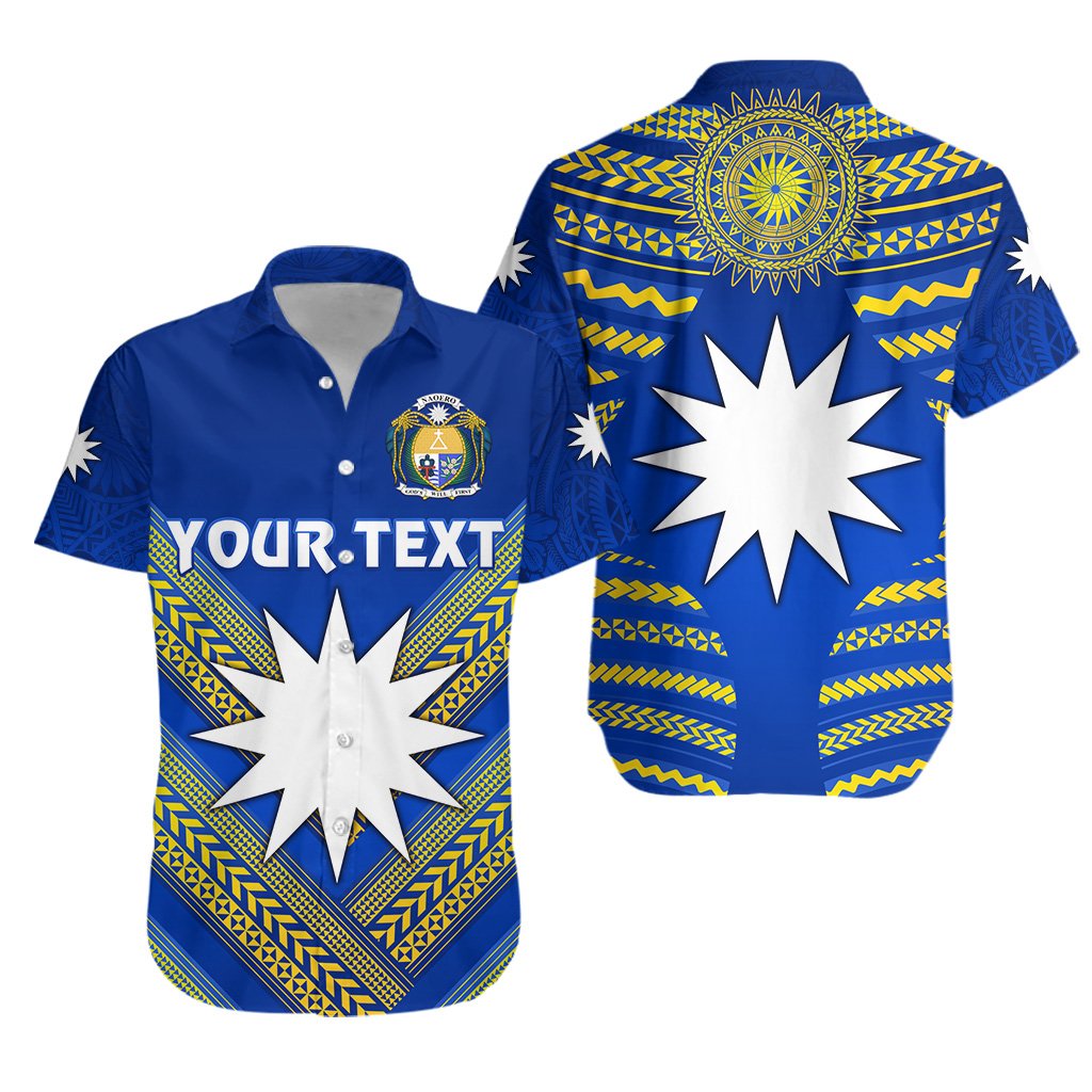 custom-personalised-nauru-polynesian-flag-hawaiian-shirt-creative-style-blue