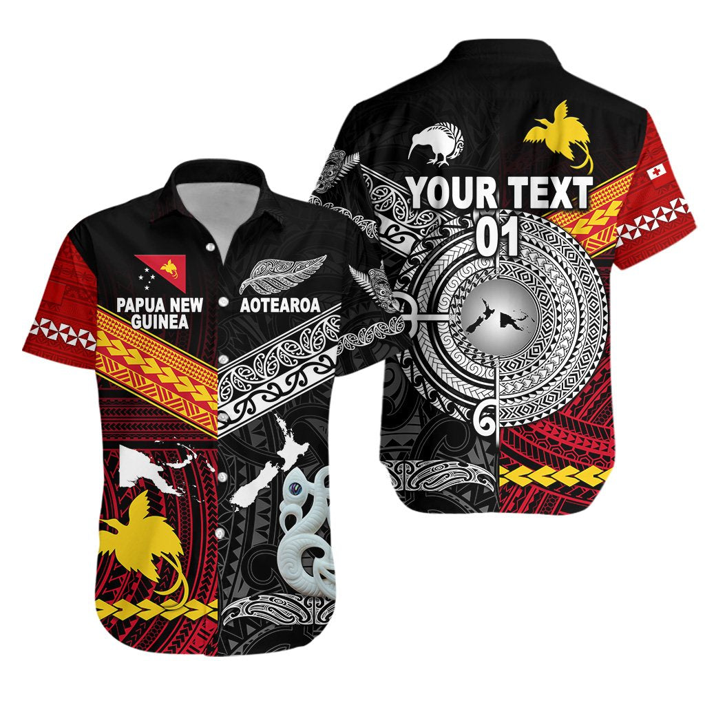 custom-personalised-new-zealand-maori-aotearoa-papua-new-guinea-polynesian-together-hawaiian-shirt-custom-text-and-number