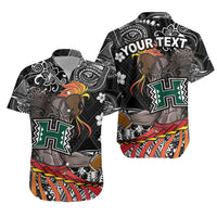 (Custom Personalised) Hawaii Warriors Polynesian Hawaiian Shirt Unique Style - Black LT8 - Wonder Print Shop