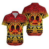 Marquesas Islands Hawaiian Shirt Marquesan Tattoo Simple Style - Gradient Red LT8 - Wonder Print Shop