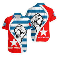West Papua Hawaiian Shirt Clenched Hands Flag LT6 - Wonder Print Shop