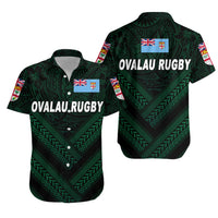 Fiji Ovalau Rugby Hawaiian Shirt Dark Green Style LT8 - Wonder Print Shop