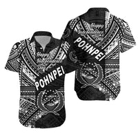 FSM Pohnpei Hawaiian Shirt Happy Independence Day Original Vibes - Black LT8 - Wonder Print Shop