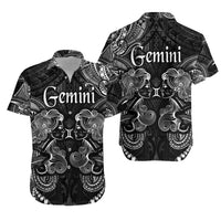 Gemini Zodiac Polynesian Hawaiian Shirt Unique Style - Black LT8 - Wonder Print Shop