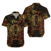 Virgo Zodiac Polynesian Hawaiian Shirt Unique Style - Gold LT8 - Wonder Print Shop