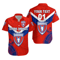 (Custom Personalised) Papua New Guinea Central Dabaries Hawaiian Shirt Rugby - Red, Custom Text And Number LT8 - Wonder Print Shop
