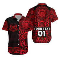 (Custom Personalised) Marquesas Islands Hawaiian Shirt Marquesan Tattoo Unique Style - Red LT8 - Wonder Print Shop