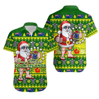 Cook Islands Christmas Hawaiian Shirt Cool Santa Claus LT6 - Wonder Print Shop
