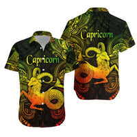 Capricorn Zodiac Polynesian Hawaiian Shirt Unique Style - Reggae LT8 - Wonder Print Shop