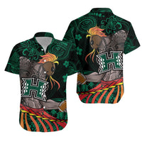 Hawaii Warriors Polynesian Hawaiian Shirt Unique Style - Green LT8 - Wonder Print Shop