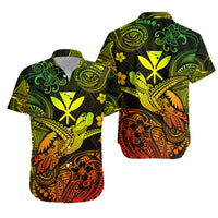 Hawaii Turtle Map Polynesian Matching Hawaiian Outfits For Couples Kanaka Maoli Unique Style - Reggae LT8 - Wonder Print Shop