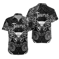 Taurus Zodiac Polynesian Hawaiian Shirt Unique Style Black LT8 - Wonder Print Shop