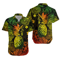 Hawaii Pineapple Polynesian Matching Hawaiian Outfits For Couples Unique Style - Reggae LT8 - Wonder Print Shop
