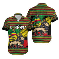 Ethiopia Hawaiian Shirt Version Lion Of Judah Grunge LT6 - Wonder Print Shop