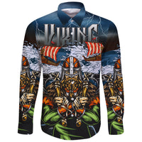 Viking Long Sleeve Button Shirt 3D Odin RLT12 - Wonder Print Shop