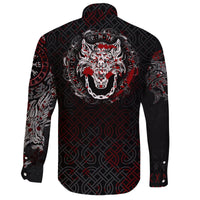 Viking Long Sleeve Button Shirt Fenrir Viking Blood 3D RLT12 - Wonder Print Shop