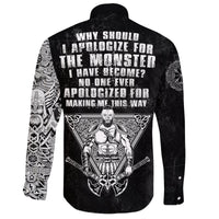 Viking Long Sleeve Button Shirt See You In Valhalla RLT12 - Wonder Print Shop