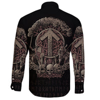 Viking Long Sleeve Button Shirt Teiwaz Rune RLT12 - Wonder Print Shop