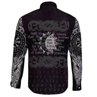 Viking Long Sleeve Button Shirt Hati and Skoll Valknut RLT12 - Wonder Print Shop
