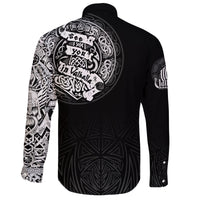 Viking Long Sleeve Button Shirt See You In Valhalla RLT12 - Wonder Print Shop