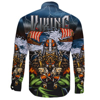 Viking Long Sleeve Button Shirt 3D Odin RLT12 - Wonder Print Shop