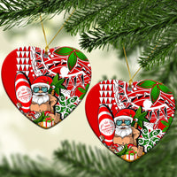 Hawaii Mele Kalikimaka Santa Claus Beach Ornament LT6