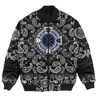 Viking Bomber Jacket Helm Of Awe Celtic Trinity Knot with Bandana Paisley Style RLT12 - Wonder Print Shop