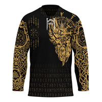 viking-clothing-viking-compass-vegvisir-tattoo-gold-version-hockey-jersey