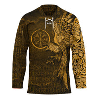 viking-clothing-vegvisir-with-raven-viking-compass-gold-version-hockey-jersey