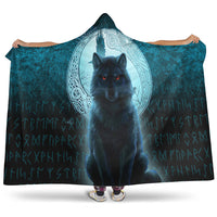 viking-hooded-blanket-fenrir-viking-wolf-cyan-version-hooded-blanket