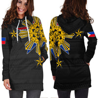 Filipino Hoodie Dress Tribal Black Style LT6 - Wonder Print Shop