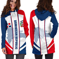 Dominican Republic Hoodie Dress Simple Vibe LT6 - Wonder Print Shop