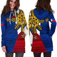 Filipino Hoodie Dress Tribal Flag Style LT6 - Wonder Print Shop