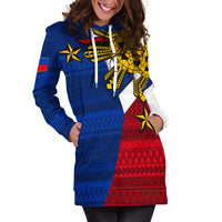 Filipino Hoodie Dress Tribal Flag Style LT6 - Wonder Print Shop