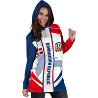 Dominican Republic Hoodie Dress Simple Vibe LT6 - Wonder Print Shop