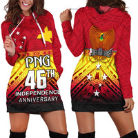 Papua New Guinea 46th Independence Anniversary Hoodie Dress LT4 - Wonder Print Shop