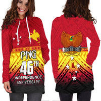 Papua New Guinea 46th Independence Anniversary Hoodie Dress LT4 - Wonder Print Shop