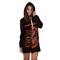 Viking Hoodie Dress Fierce Wolf Totemic Animal RLT12 - Wonder Print Shop