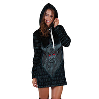 Viking Hoodie Dress Odin Angry RLT12 - Wonder Print Shop