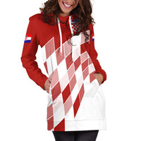 Croatia Hoodie Dress Flag Red Color - Wonder Print Shop